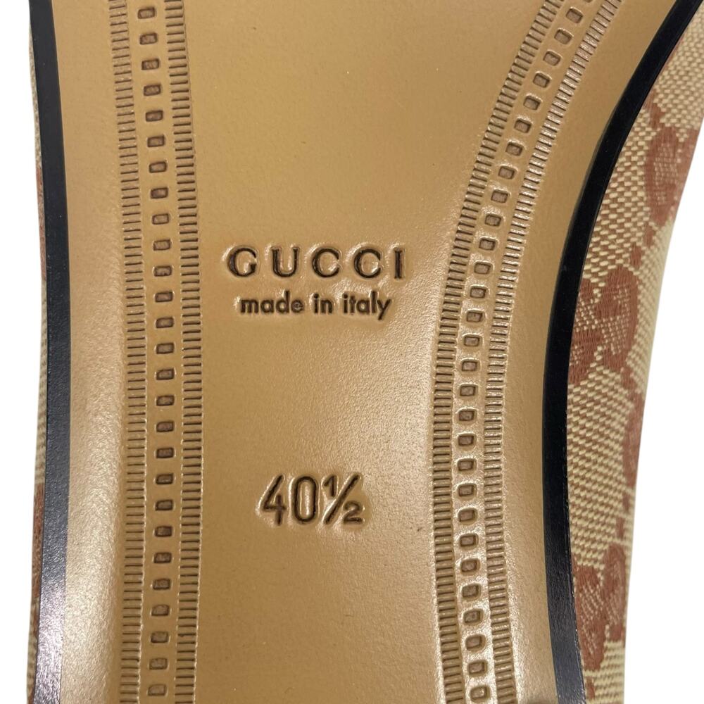 Gucci Jordaan GG Monogram Horsebit Loafer Ruggine Rust Size 40.5 - Picture 11 of 14